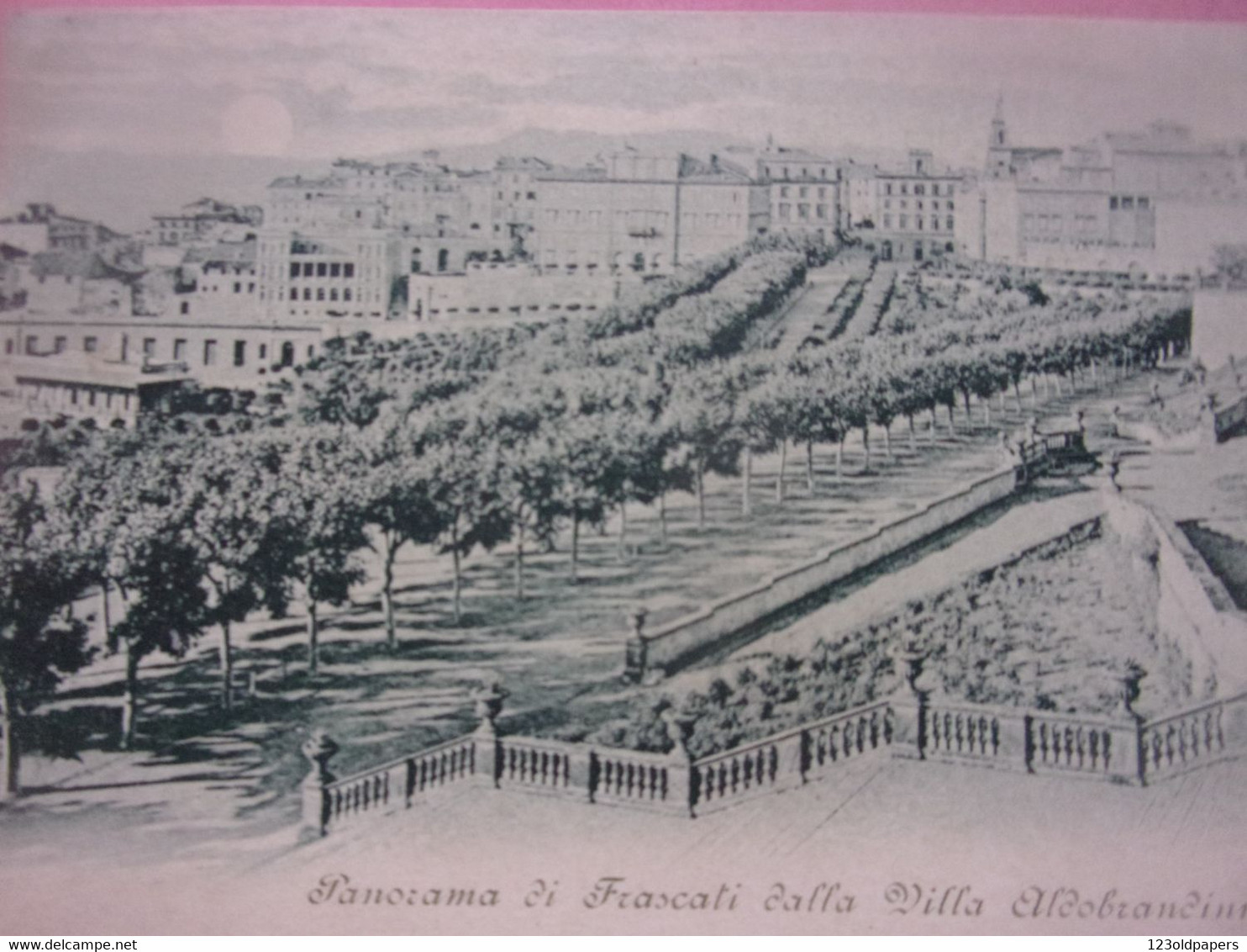 FRASCATI -  1900 PANORAMA DI FRASCATI DALLA  Villa Aldobrandin - Sonstige & Ohne Zuordnung