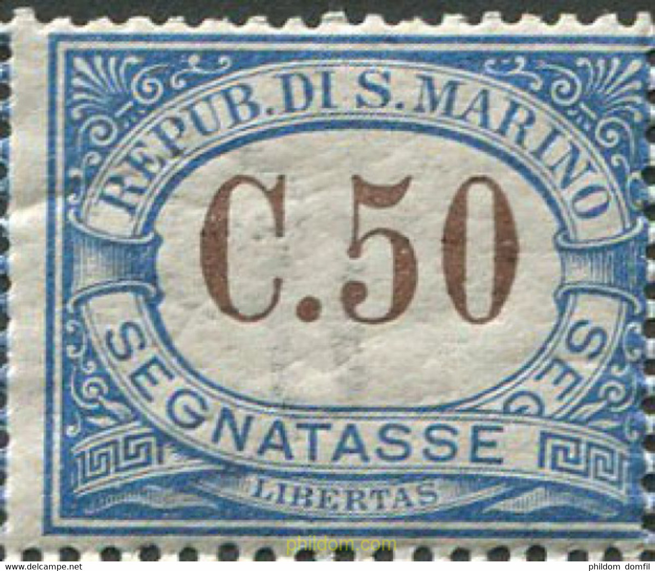 686092 MNH SAN MARINO 1925 CIFRA - Used Stamps