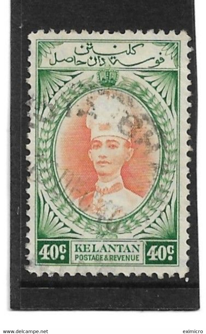 MALAYA - KELANTAN 1937 40c SG 50 FINE USED Cat £48 - Kelantan