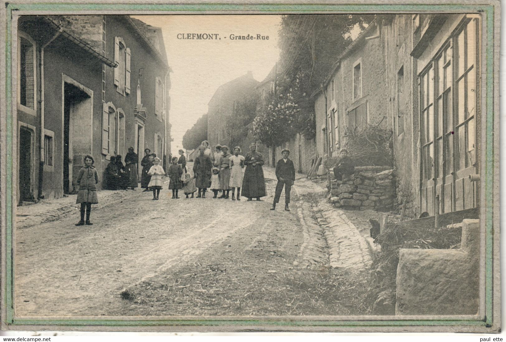 CPA - (52) CLEFMONT - Aspect De La Grande Rue En 1919 - Clefmont