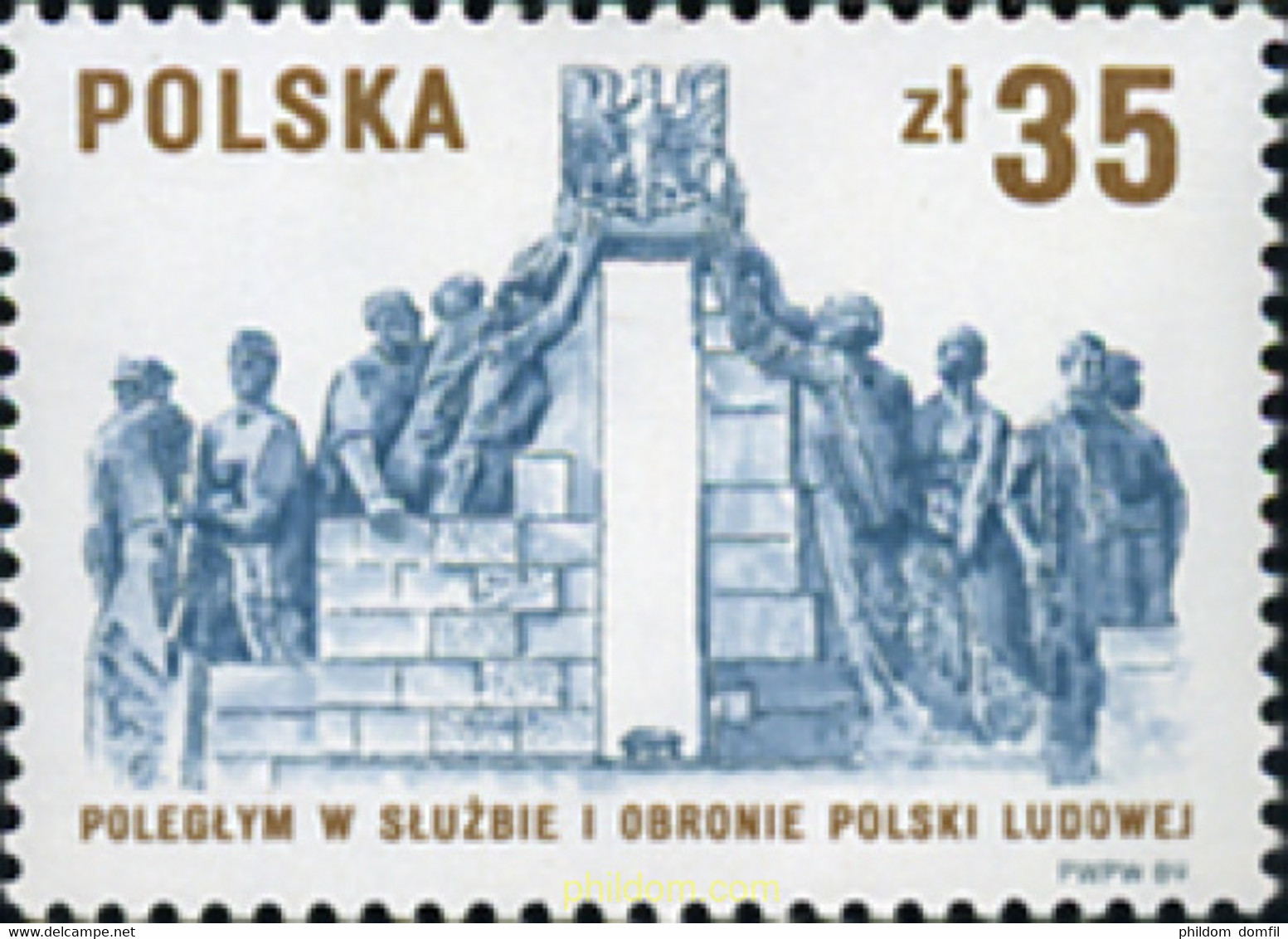 168534 MNH POLONIA 1989 45 ANIVERSARIO DEL SERVICIO DE SEGURIDAD Y DE LA MILICIA CIVIL - Unclassified