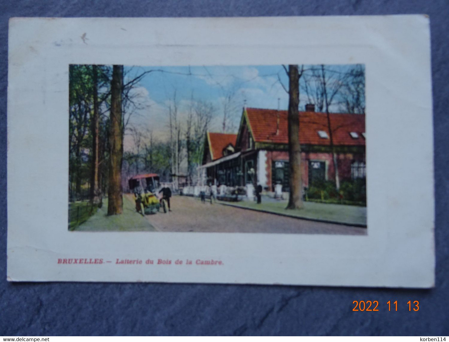 LAITERIE DU BOIS DE LA CAMBRE  KAART UIT 1909 - Bossen, Parken, Tuinen