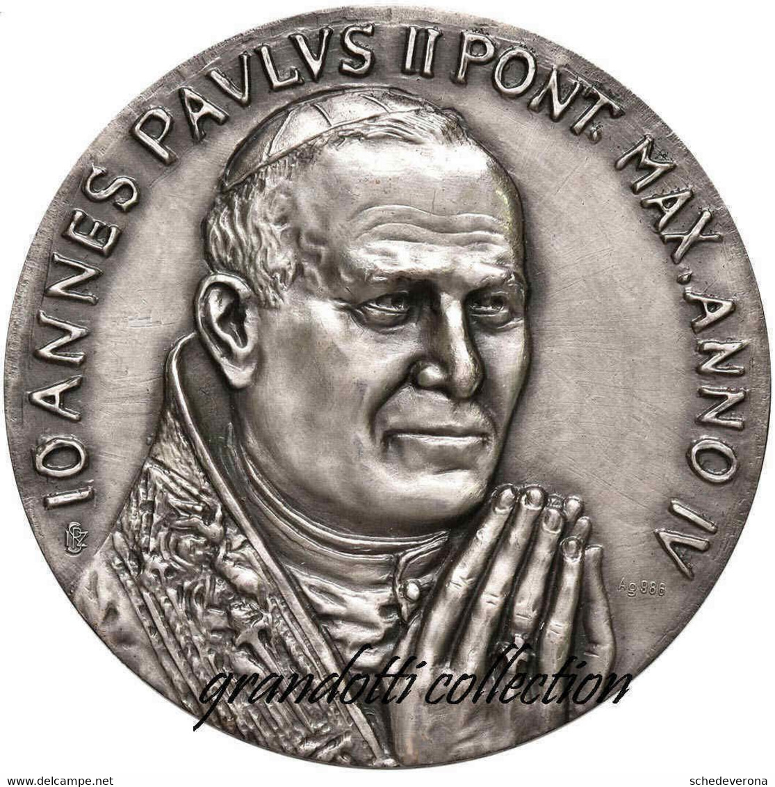 GIOVANNI PAOLO II ANNO VI MEDAGLIA 1982 CONCILIO COSTANTINOPOLI ED EFESO - Royaux/De Noblesse