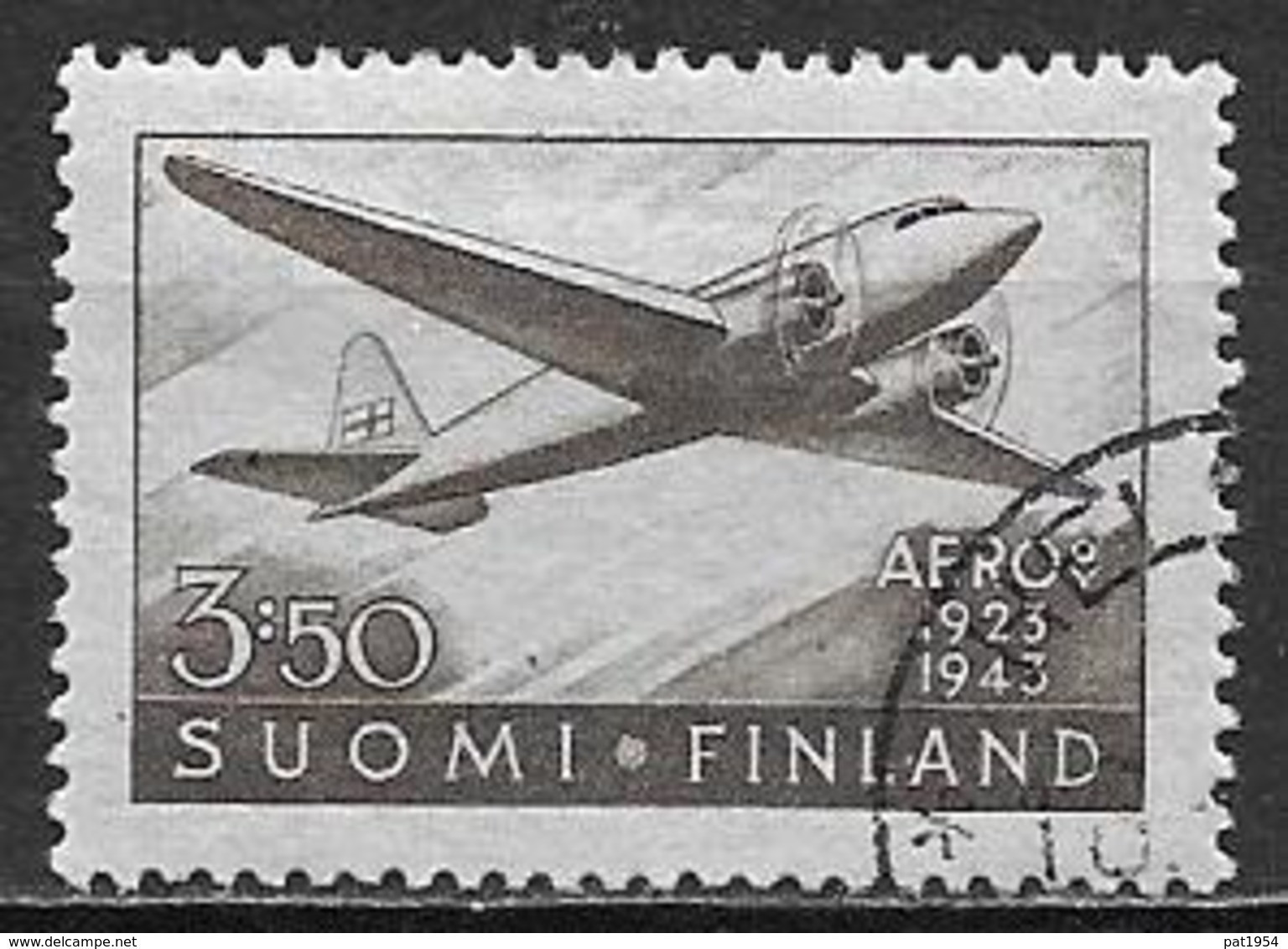 Finlande 1944 Poste Aérienne N°2 Oblitéré - Usados