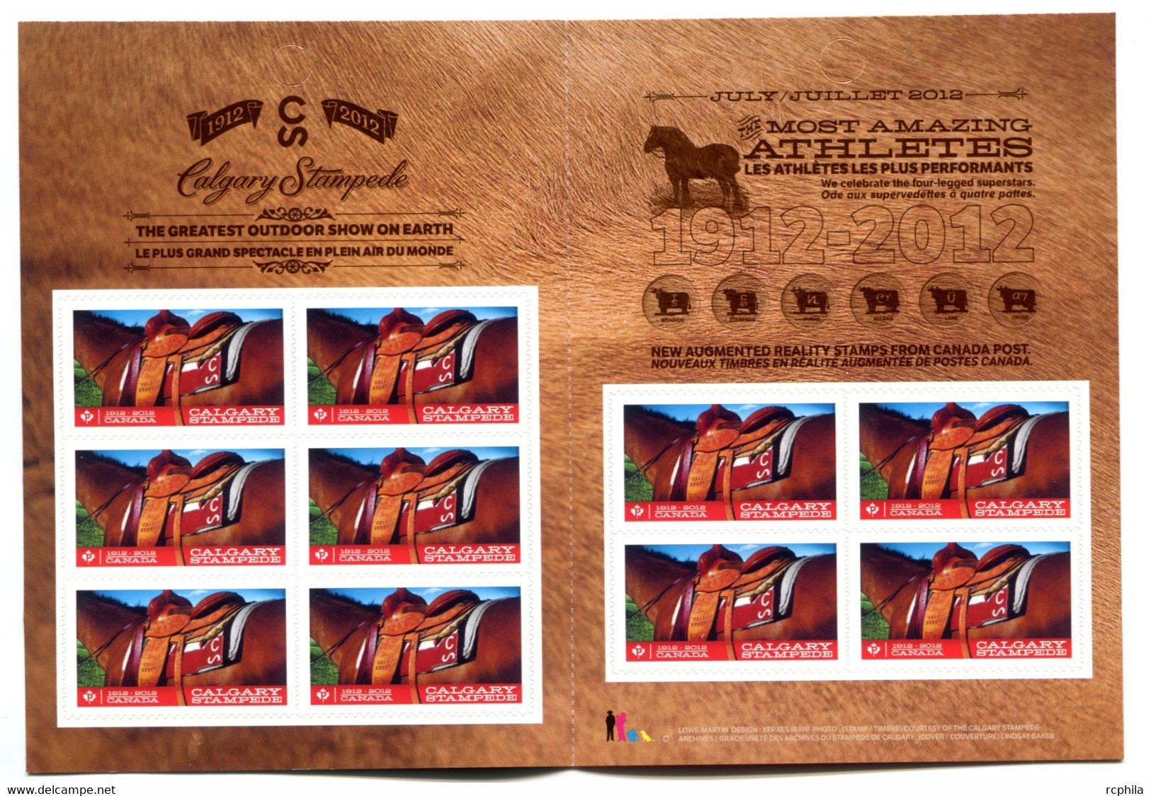 RC 20222 CANADA BK 488 CALGARY STAMPEDE CARNET COMPLET BOOKLET MNH NEUF ** - Ganze Markenheftchen