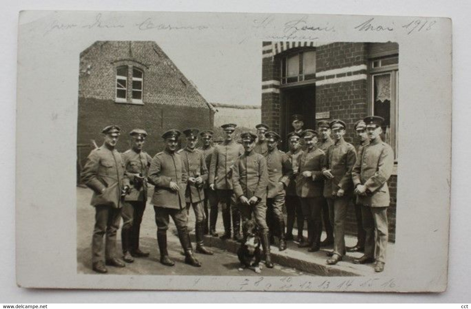 Sint-Lodewijk  Deerlijk  FOTOKAART   Duits Officierenkorps Regiment  II/263 Mei 1918 Voor Casino    EERSTE WERELDOORLOG - Deerlijk