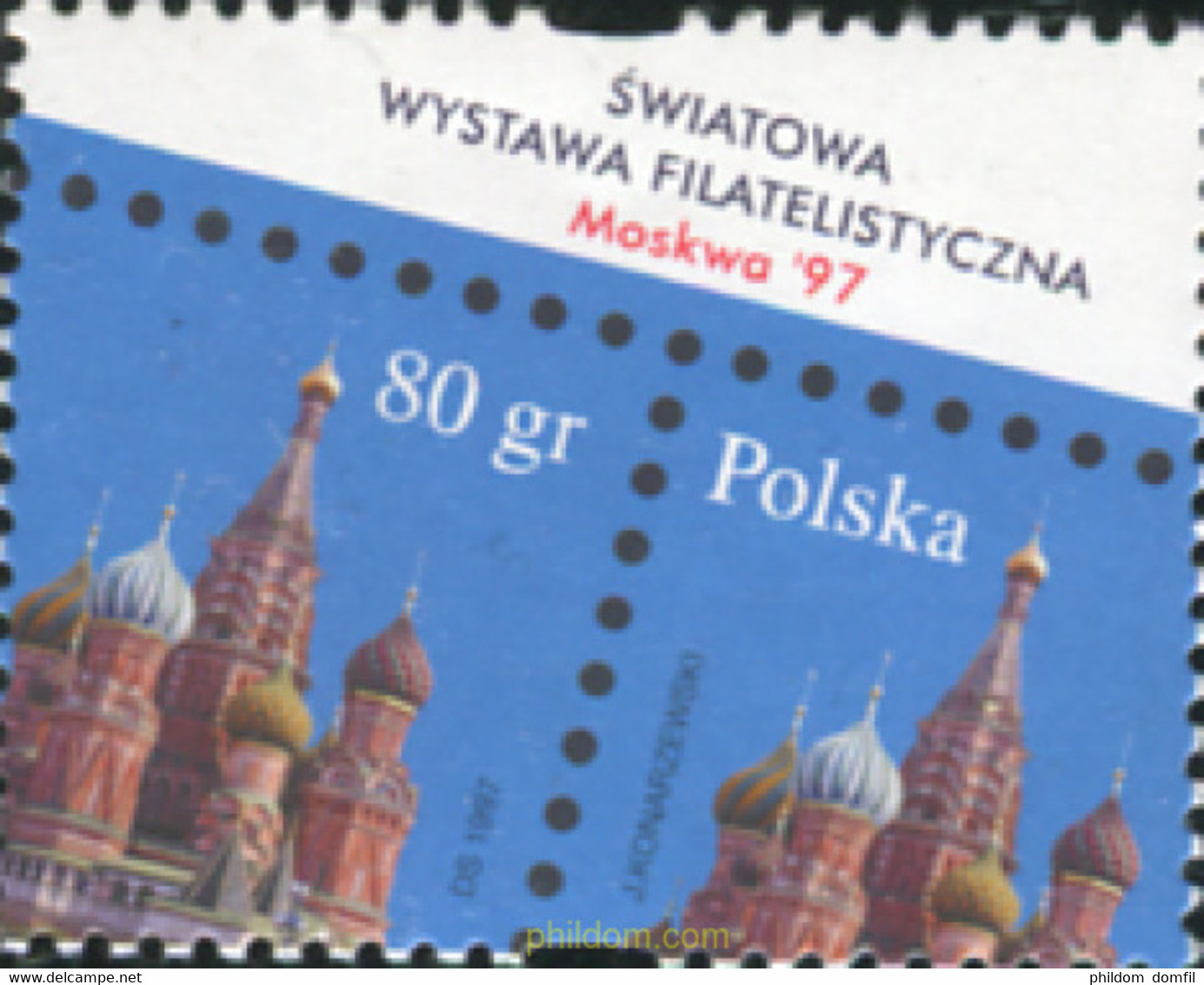 169378 MNH POLONIA 1997 MOSCOU 97. EXPOSICION FILATELICA INTERNACIONAL - Non Classificati