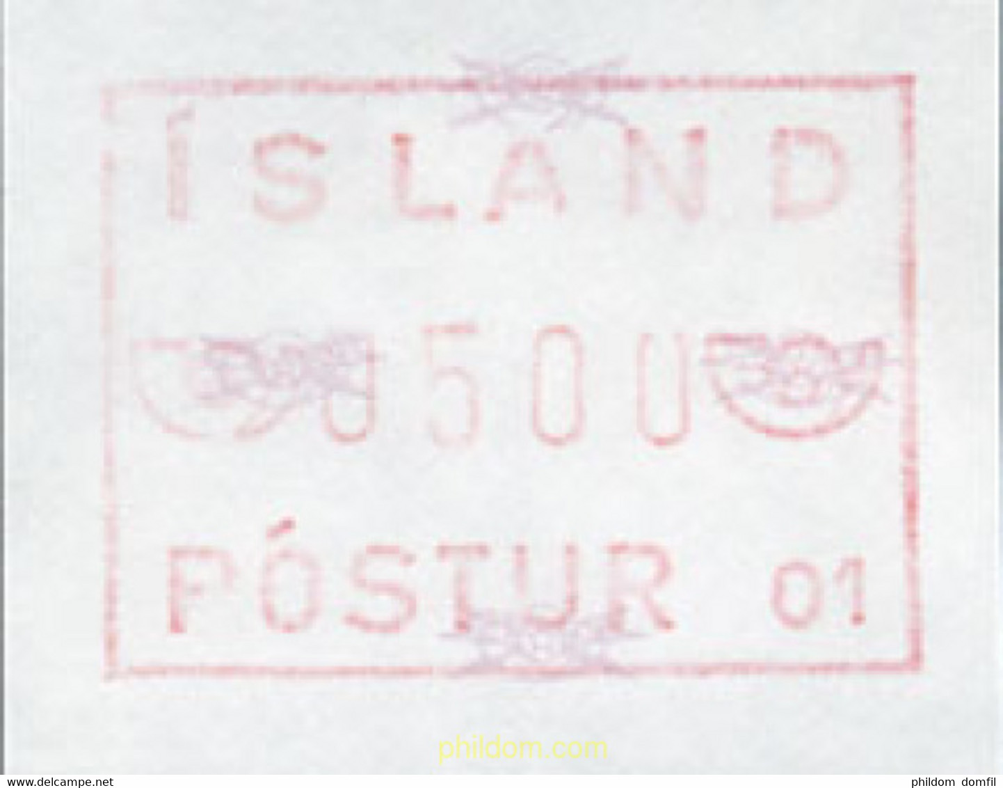 216664 MNH ISLANDIA 1983 ETIQUETA DE FRANQUEO - Collezioni & Lotti