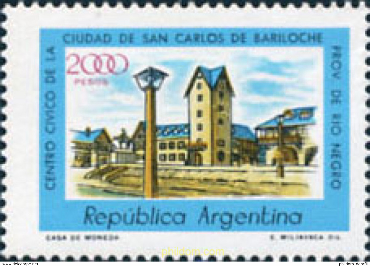 169665 MNH ARGENTINA 1980 SAN CARLOS DE BARILOCHE - Usati