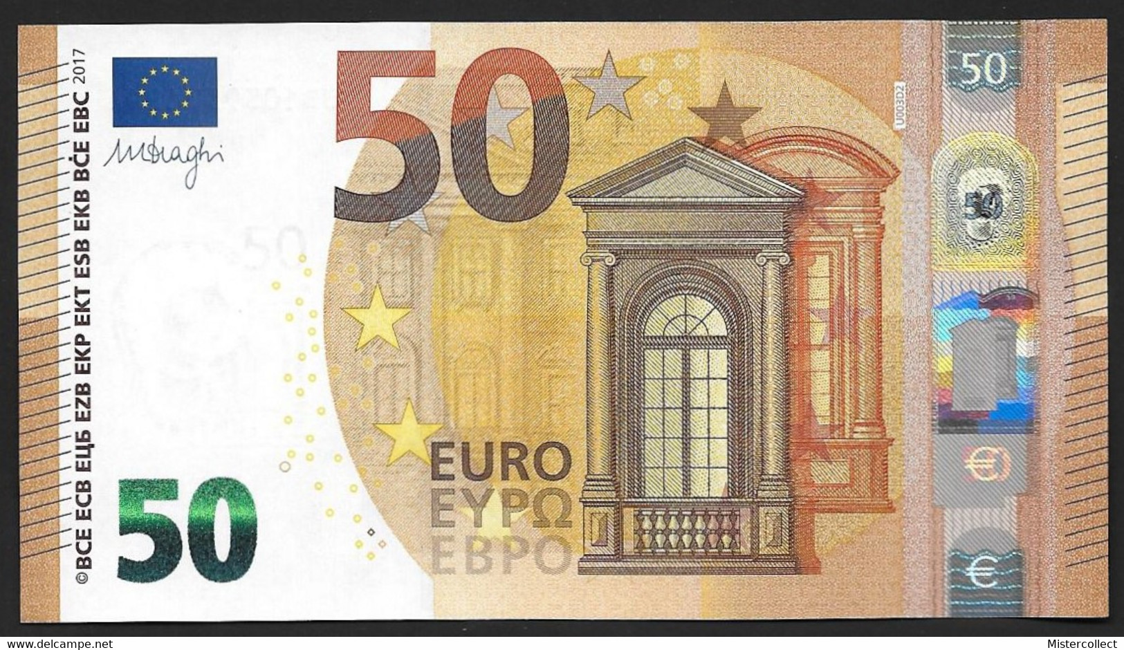 Billet 50 Euros 2017 Signature Mario Draghi - 50 Euro