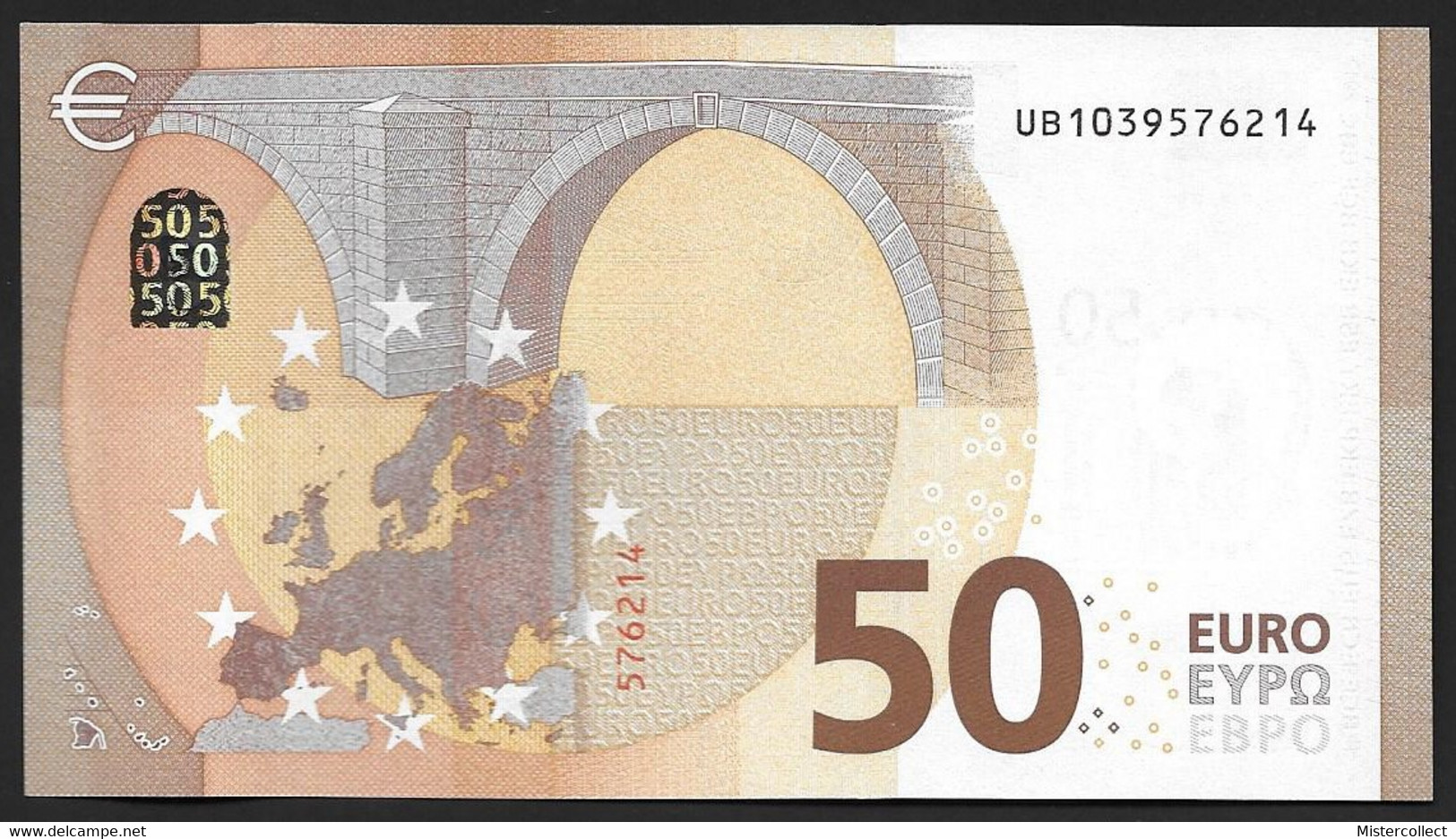 Billet 50 Euros 2017 Signature Mario Draghi - 50 Euro
