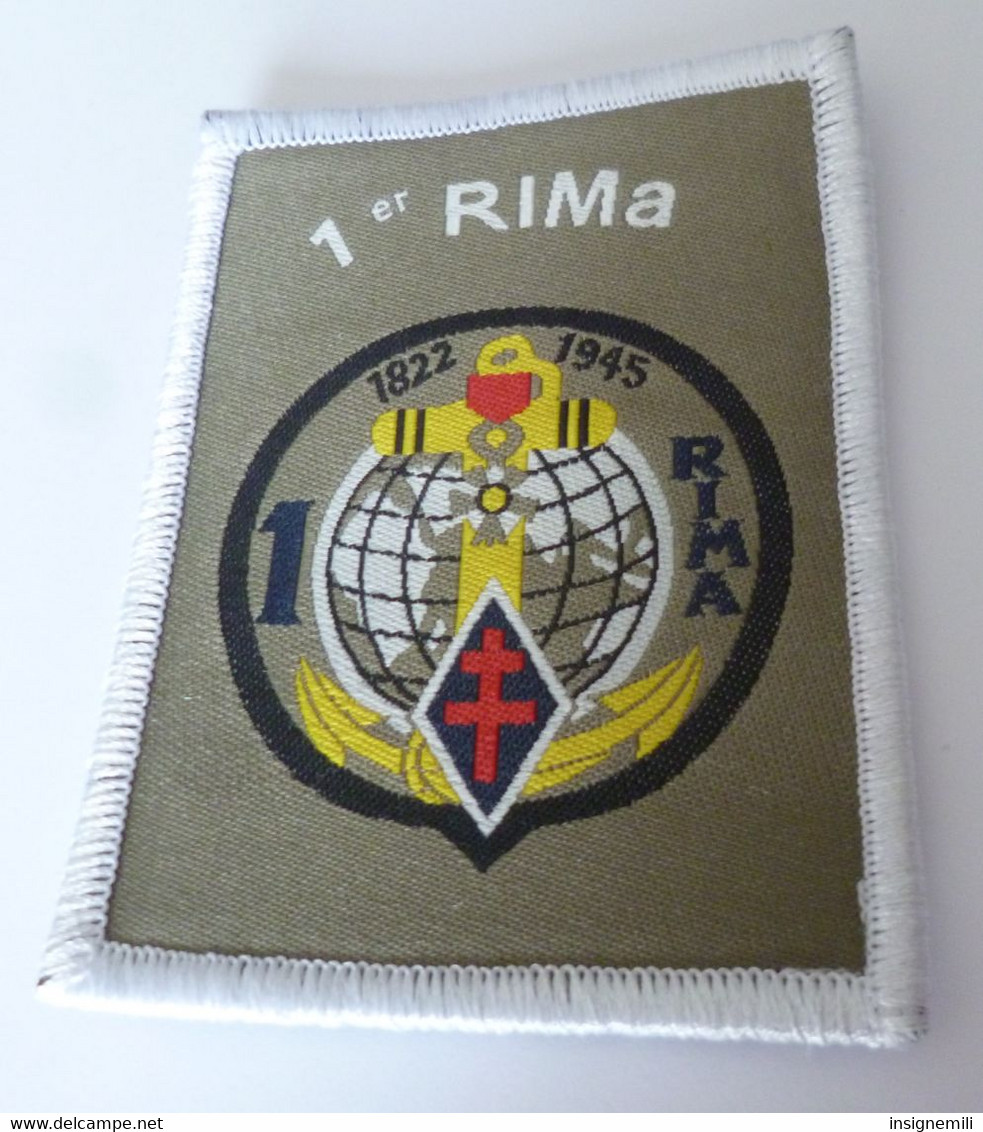 ECUSSON TISSU 1er RIMa - REGIMENT D' INFANTERIE DE MARINE - Ecussons Tissu