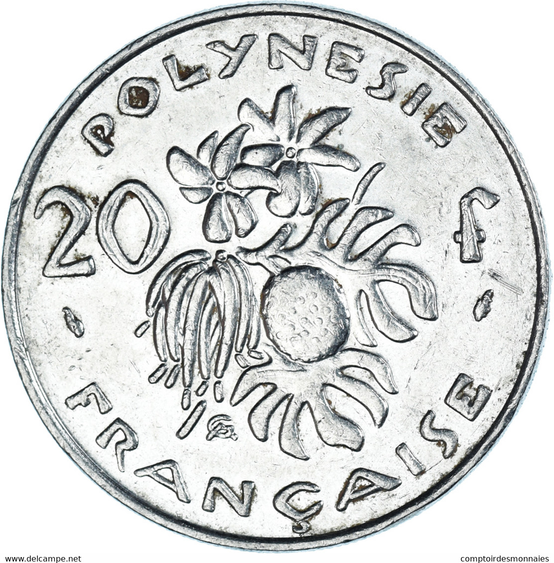 Monnaie, Polynésie Française, 20 Francs, 1993 - Frans-Polynesië