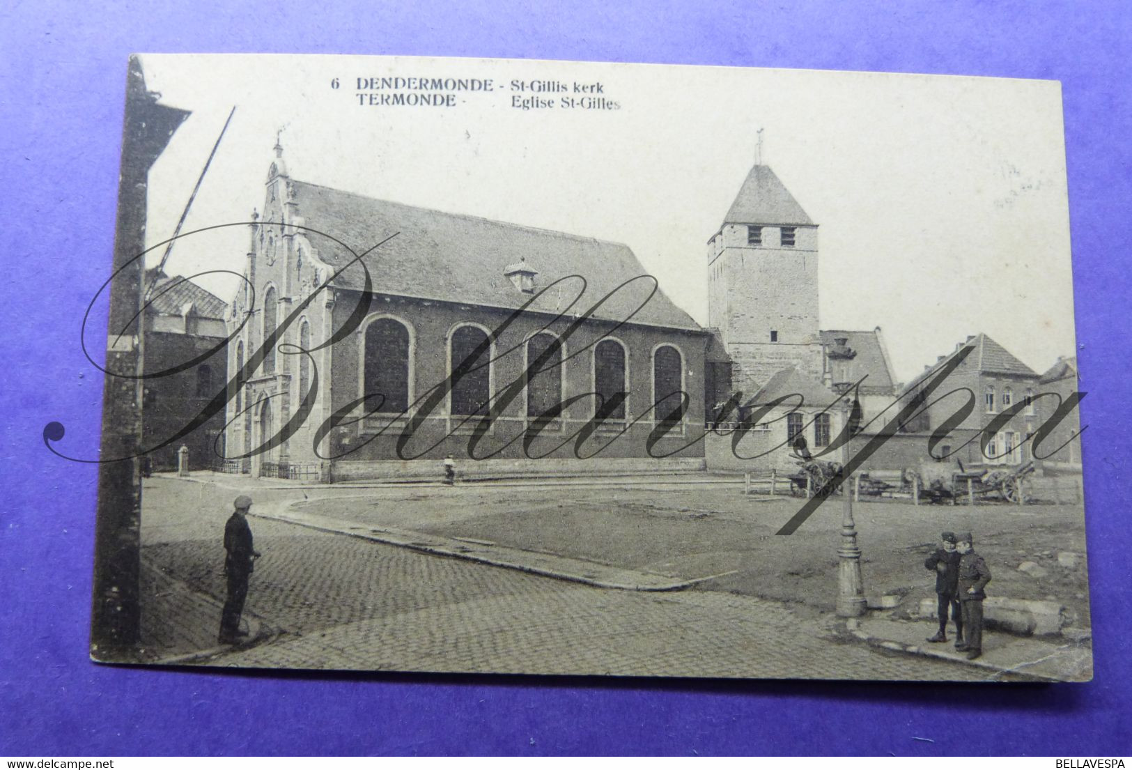 St Gilles  Kerk 1922 (artillerie Restanten 1914-18) - Dendermonde