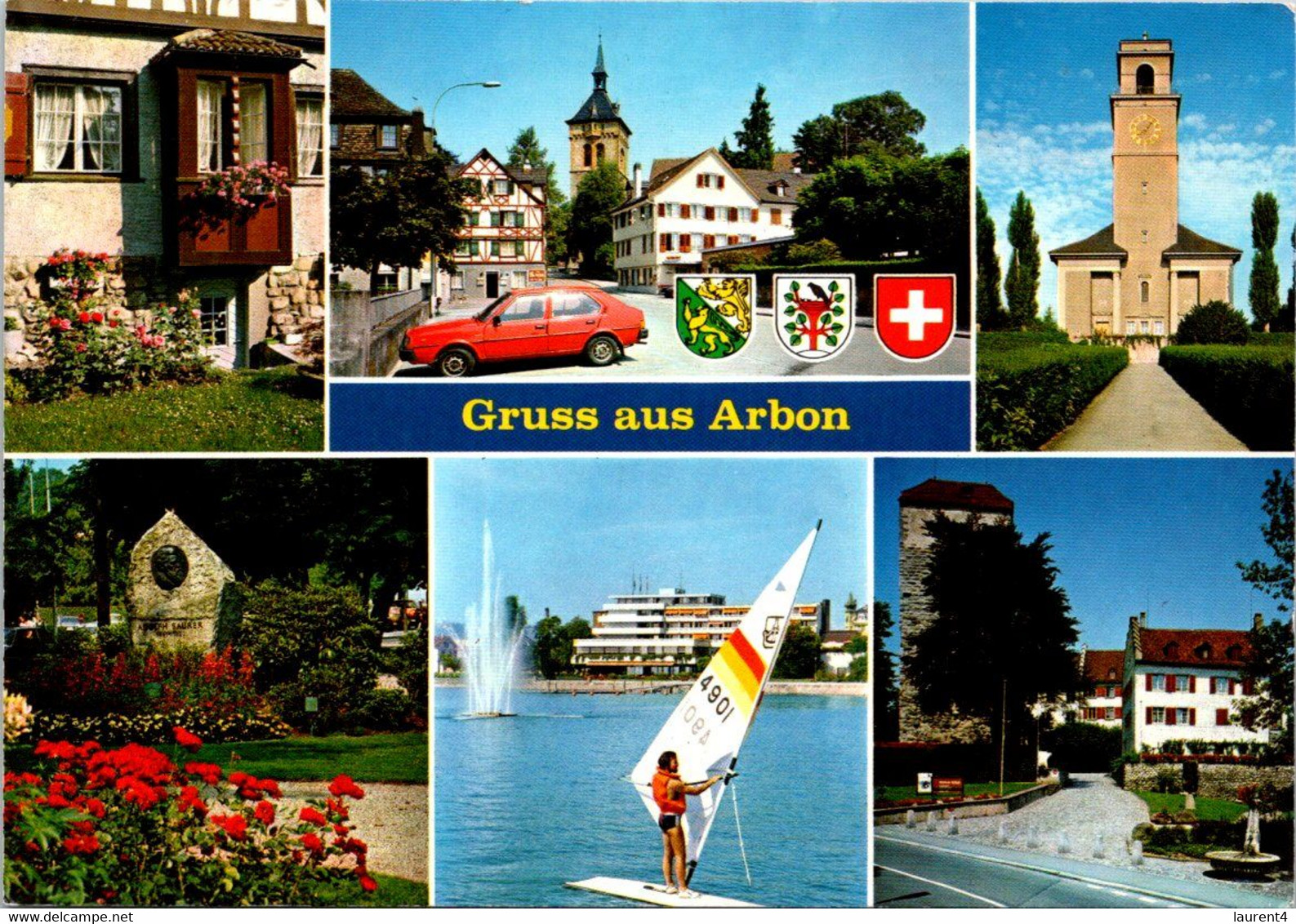 (2 M 5) Switzerland (posted To France 1983) - Special Railway Station Postmark - Arbon - Arbon