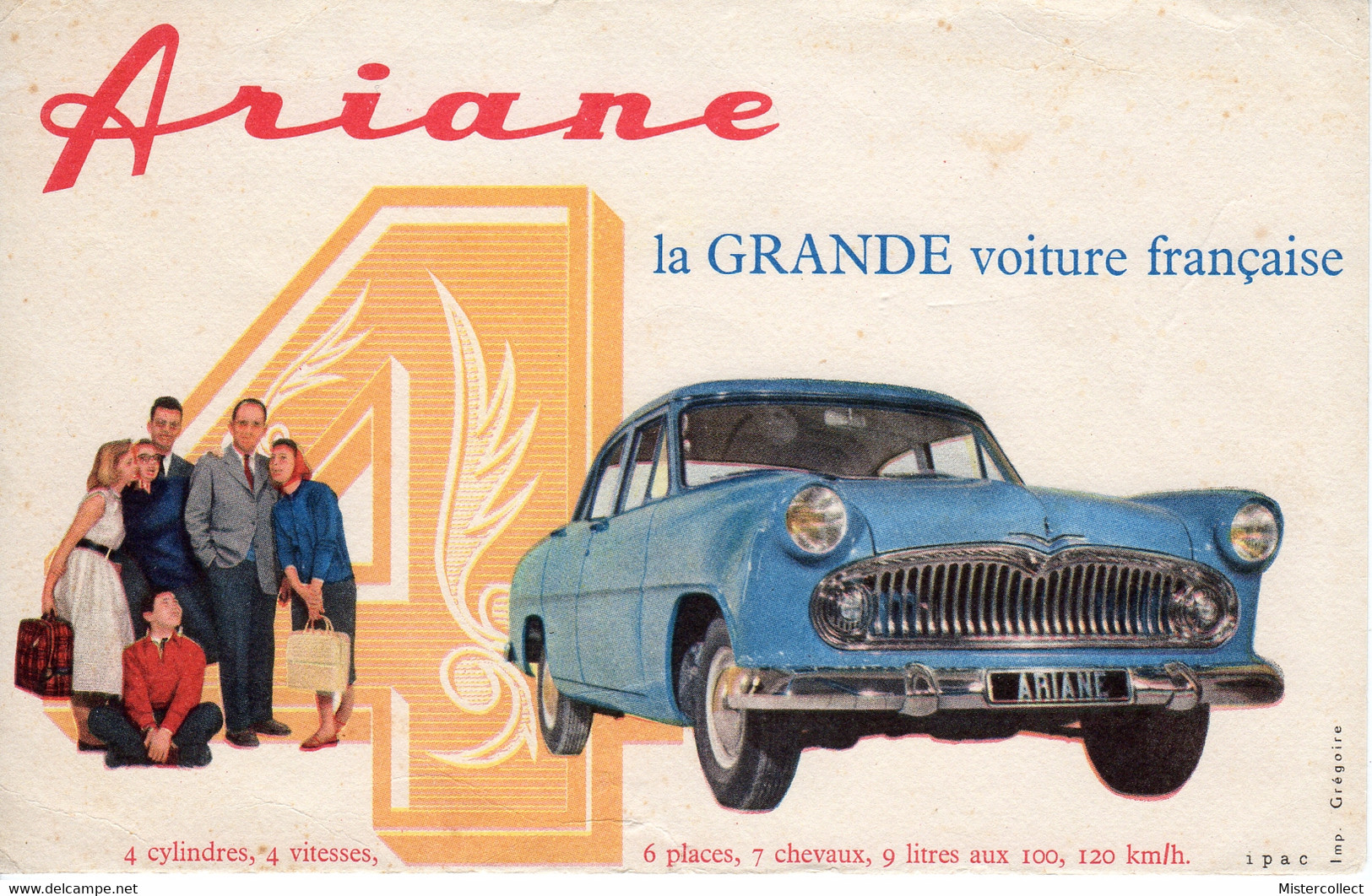 Buvard ARIANE La Grande Voiture Française - Automóviles