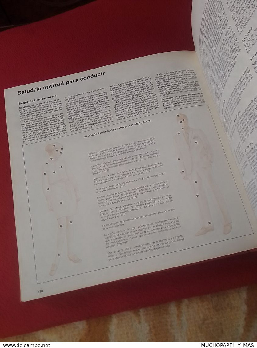 EL LIBRO DEL AUTOMÓVIL SELECCIONES DEL READER'S DIGEST SEGUNDA EDICIÓN REVISADA, D.L. 1972 VER FOTOS CARS COCHES VOITURE