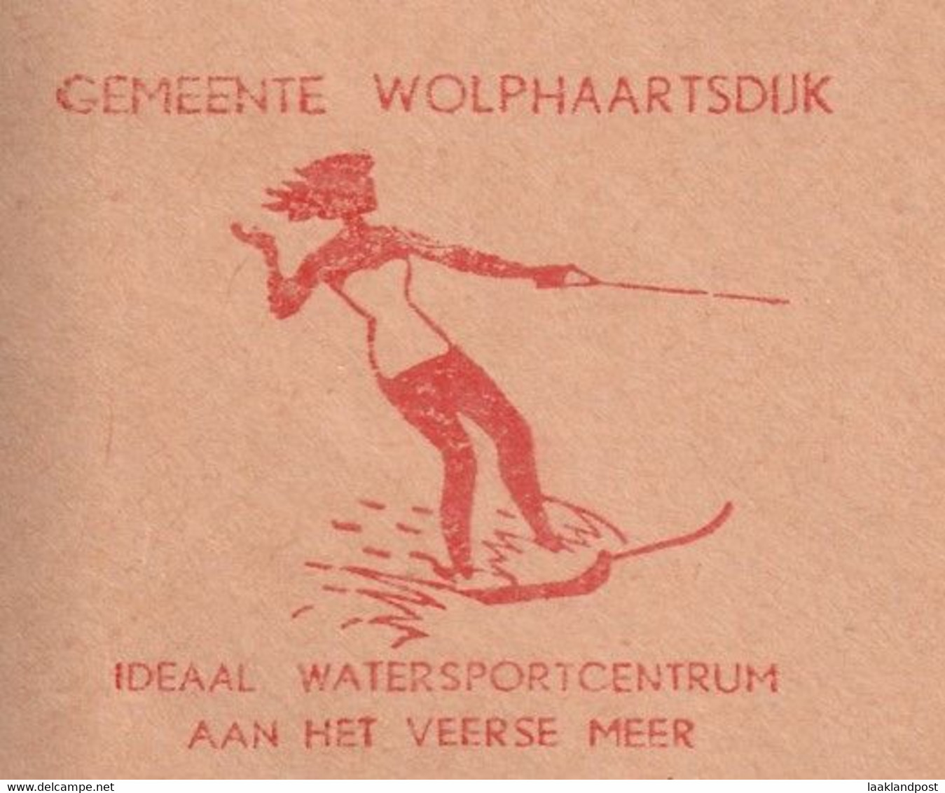 NL Nice Cut Meter Water Skiing, Watersport, Veerse Meer, Wolphaartsdijk 11/9/1969 - Ski Nautique