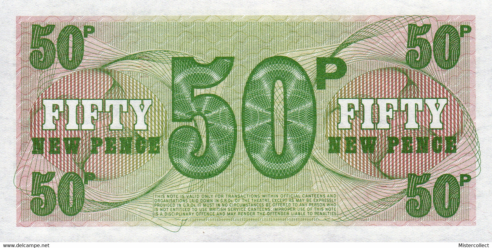 Billet 50 New Pence BRITISH ARMED FORCES  - NEUF - British Armed Forces & Special Vouchers