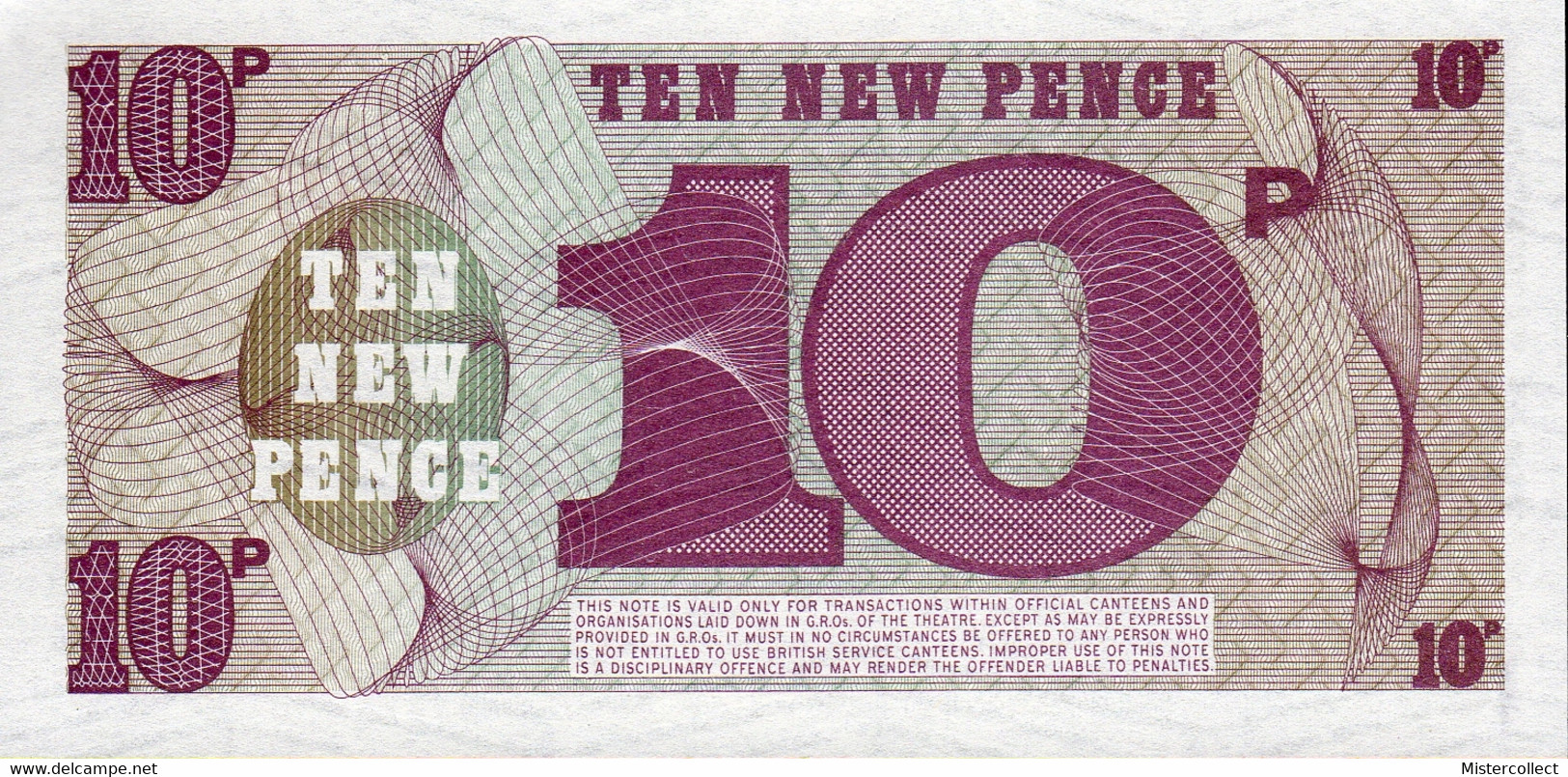 Billet 10 New Pence BRITISH ARMED FORCES - NEUF - Fuerzas Armadas Británicas & Recibos Especiales