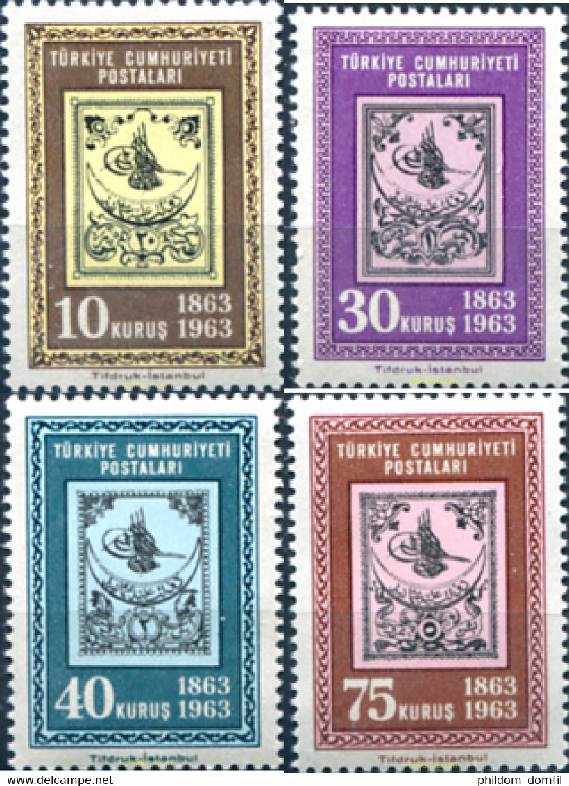 172222 MNH TURQUIA 1963 CENTENARIO DEL SELLO TURCO - Collections, Lots & Series