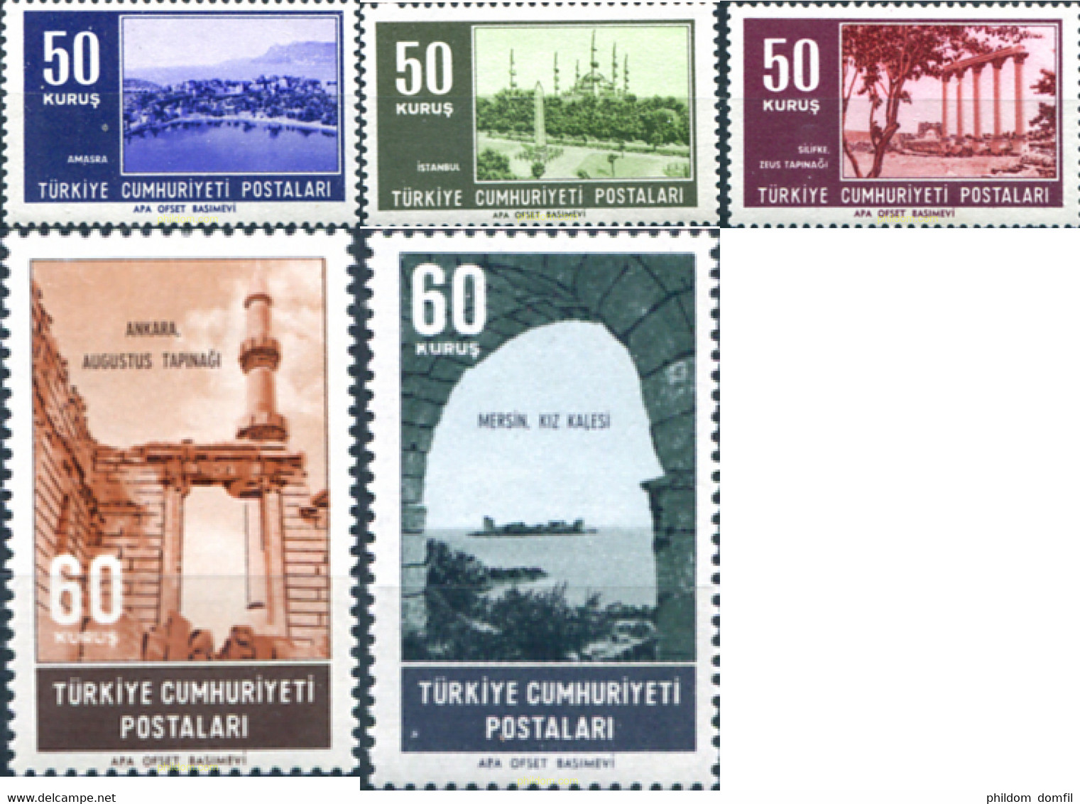 172329 MNH TURQUIA 1964 SITIOS TURISTICOS - Collezioni & Lotti