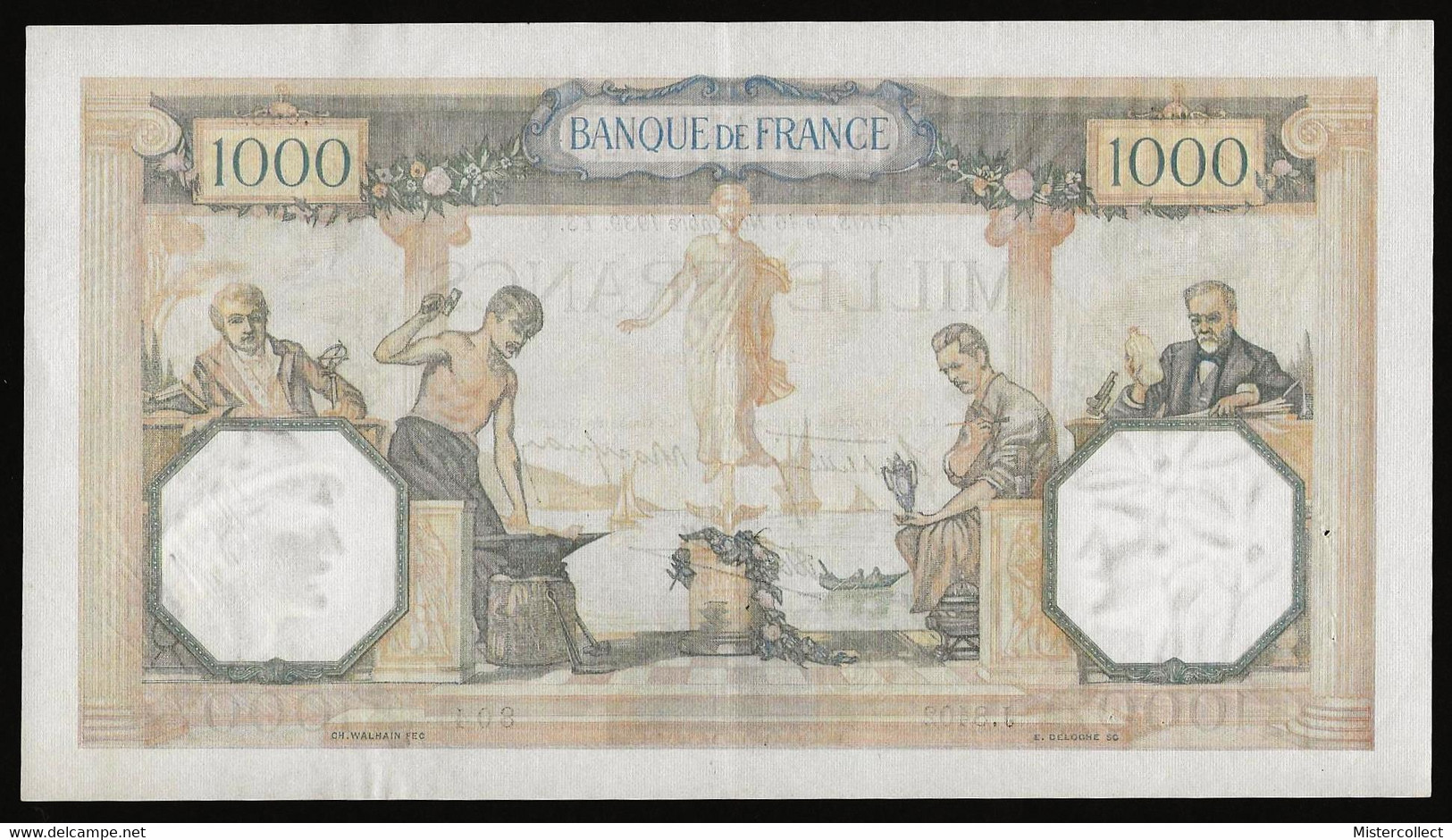 Billet 1.000 F Cérès Et Mercure 1939 - 1 000 F 1927-1940 ''Cérès E Mercure''