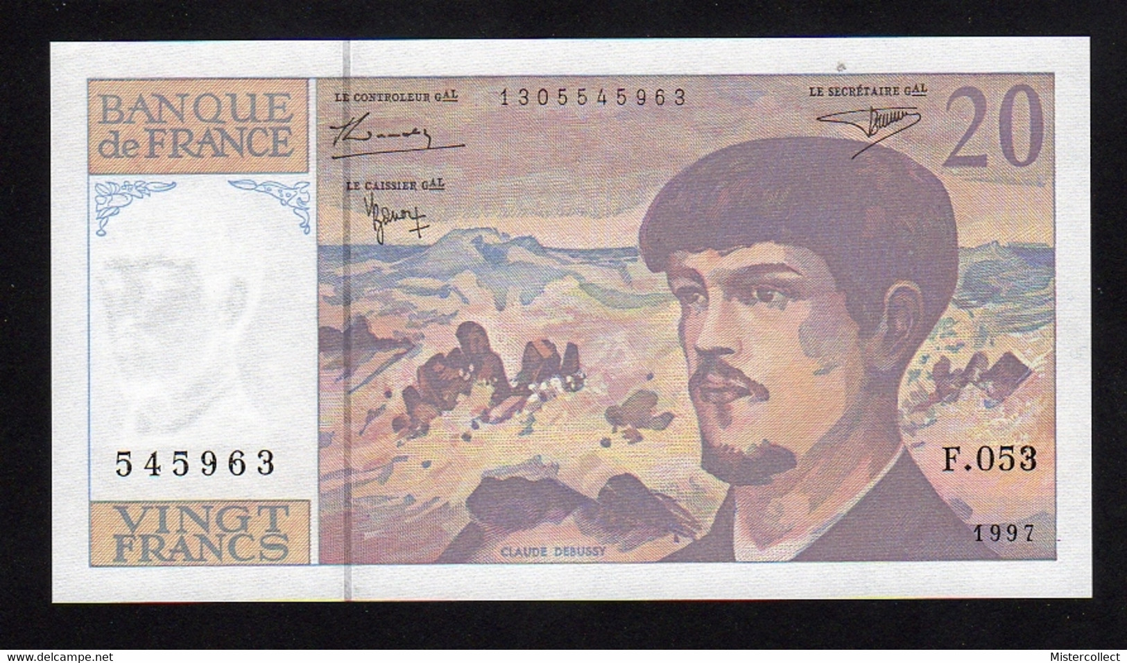 Billet 20 F DEBUSSY - 1997 - 20 F 1980-1997 ''Debussy''