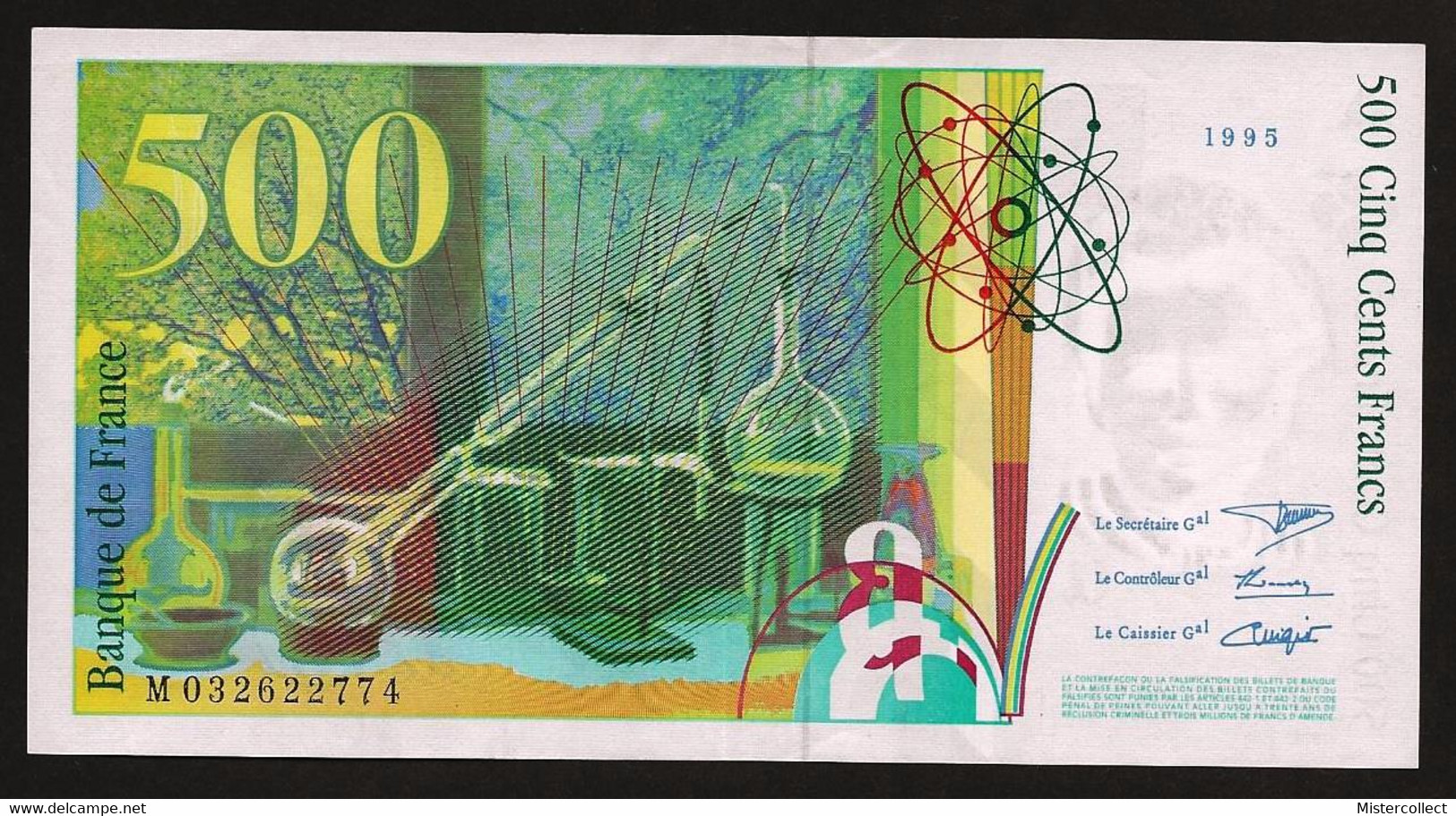 Billet De 500 F Pierre Et Marie Curie 1995 SPL - 500 F 1994-2000 ''Pierre En Marie Curie''