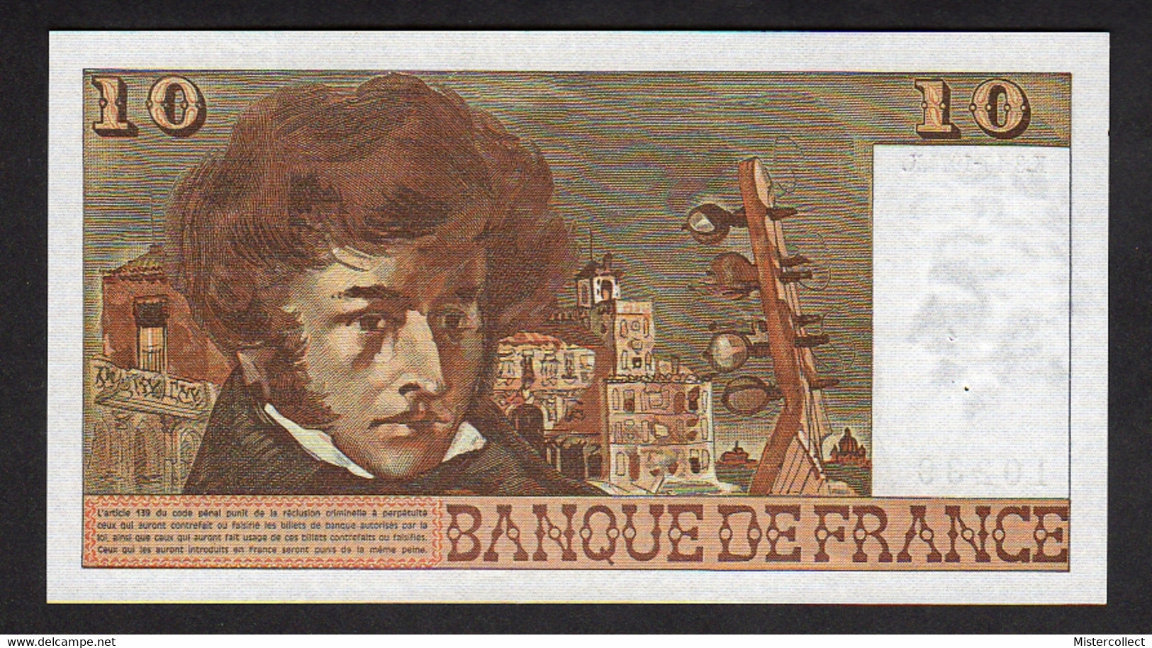 Billet 10 F BERLIOZ - 1974 - 10 F 1972-1978 ''Berlioz''