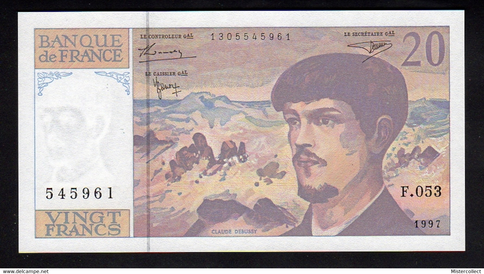 Billet 20 F DEBUSSY - 1997 - 20 F 1980-1997 ''Debussy''