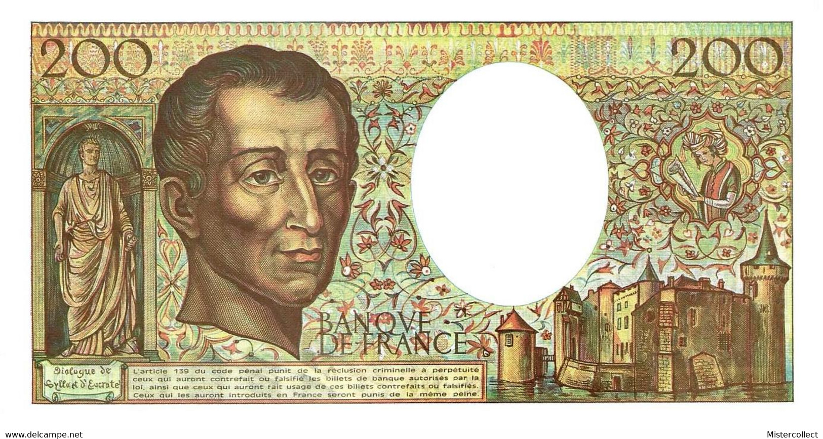 3 Billets Consécutifs 200 F Montesquieu 1992 - 200 F 1981-1994 ''Montesquieu''