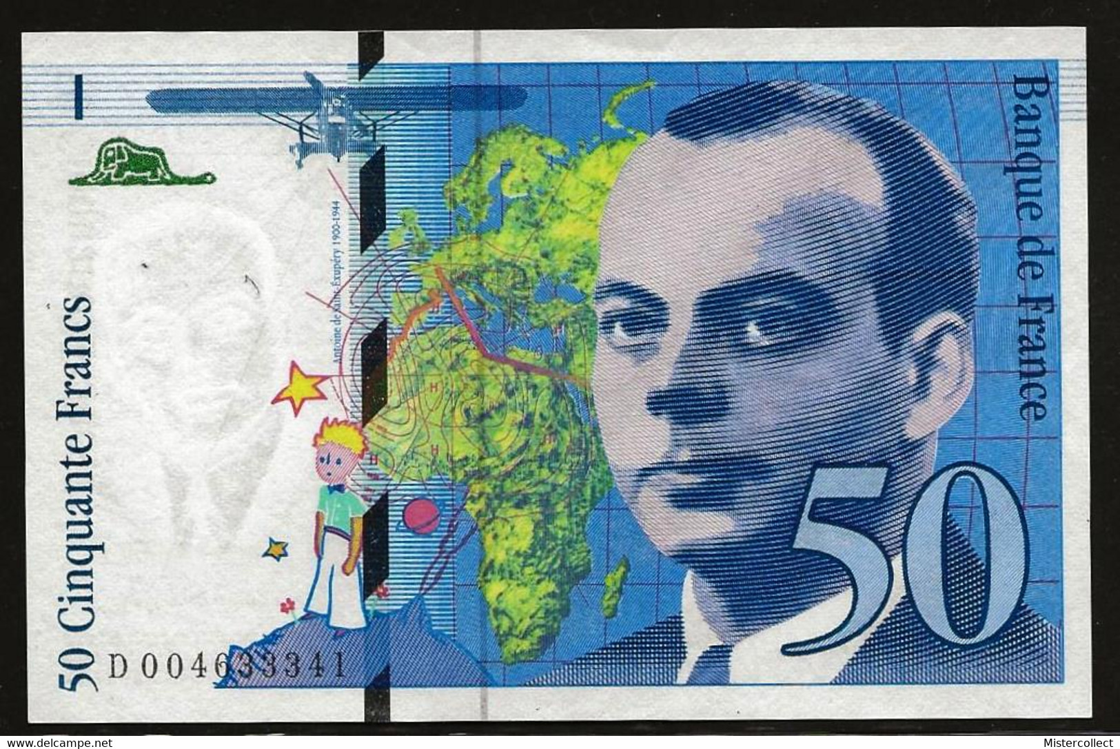 Billet 50 F SAINT-EXUPÉRY 1992 - 50 F 1992-1999 ''St Exupéry''