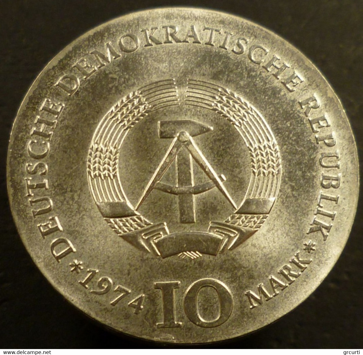 Germania Orientale - DDR - 10 Mark 1974 - 200° Nascita Di Caspar David Friedrich - KM# 52 - 10 Marcos