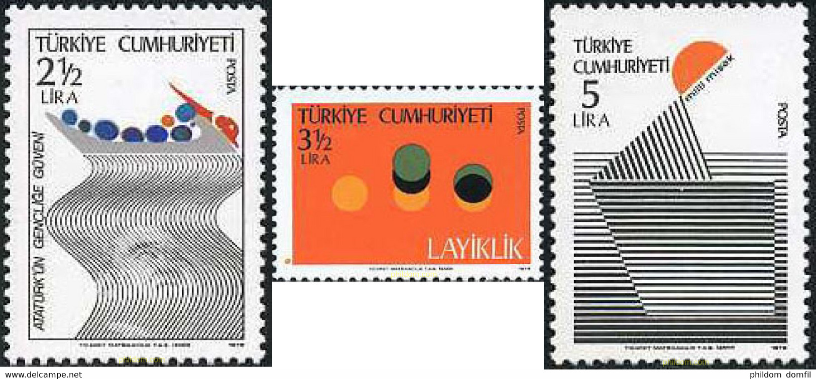 173005 MNH TURQUIA 1979 TRABAJOS Y REFORMAS DE ATATURK - Lots & Serien