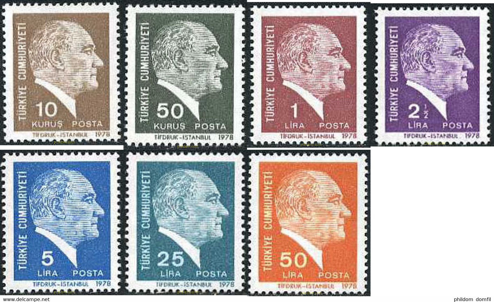 172973 MNH TURQUIA 1978 MUSTAFA KEMAL ATATURK - Collections, Lots & Series