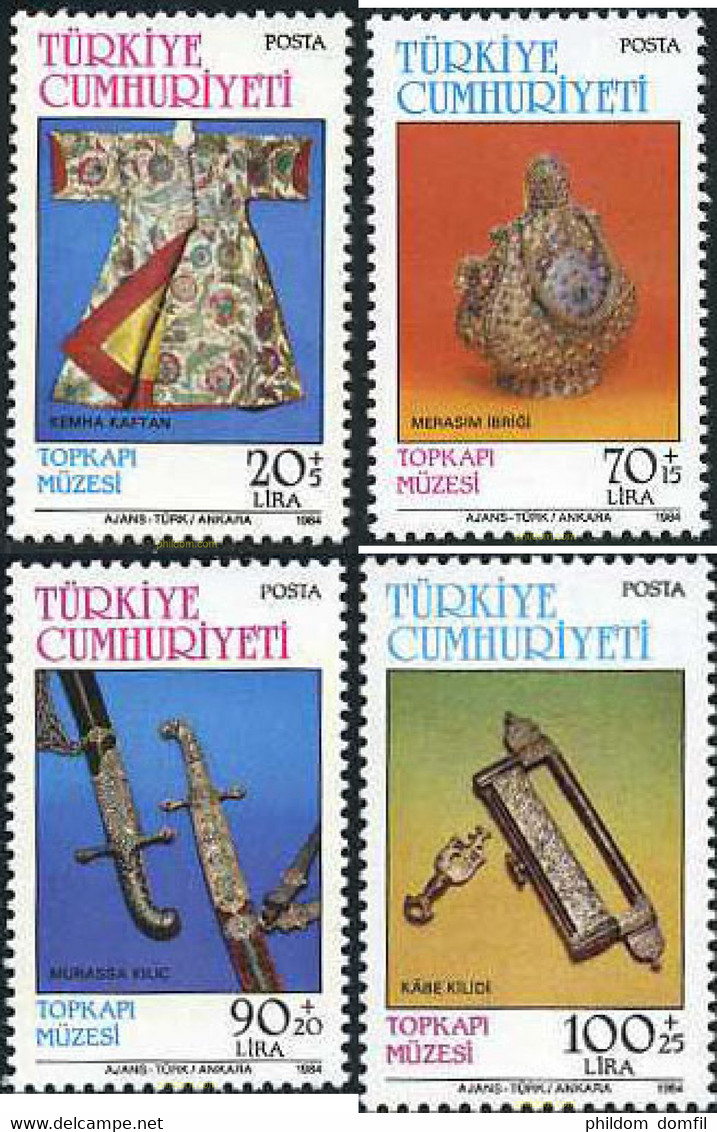 173201 MNH TURQUIA 1984 MUSEU DE TOPKAPI - Collezioni & Lotti