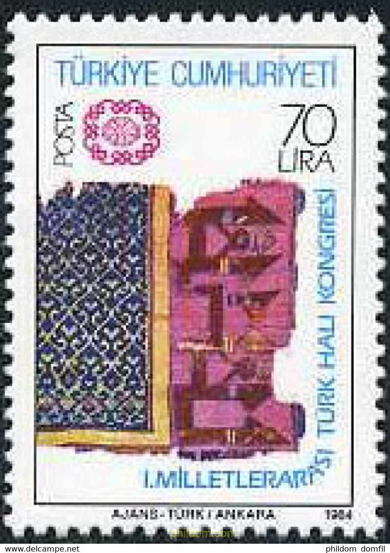 173212 MNH TURQUIA 1984 CONGRESO INTERNACIONAL DE ALFOMBRAS TURCAS - Colecciones & Series