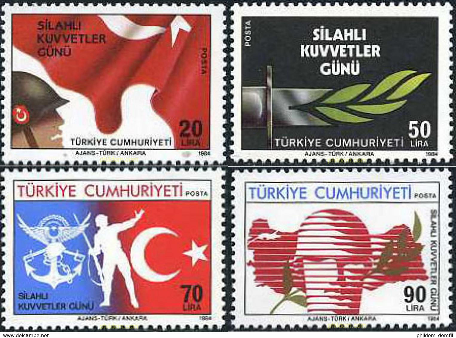 173207 MNH TURQUIA 1984 DIA DE LAS FUERZAS ARMADAS - Colecciones & Series