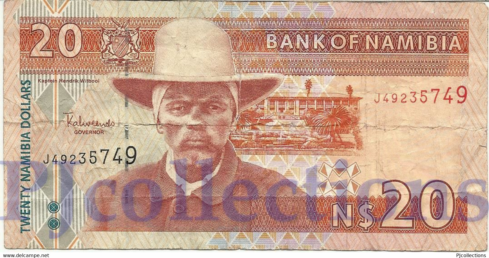 NAMIBIA 20 DOLLARS 2002 PICK 6b AVF - Namibië