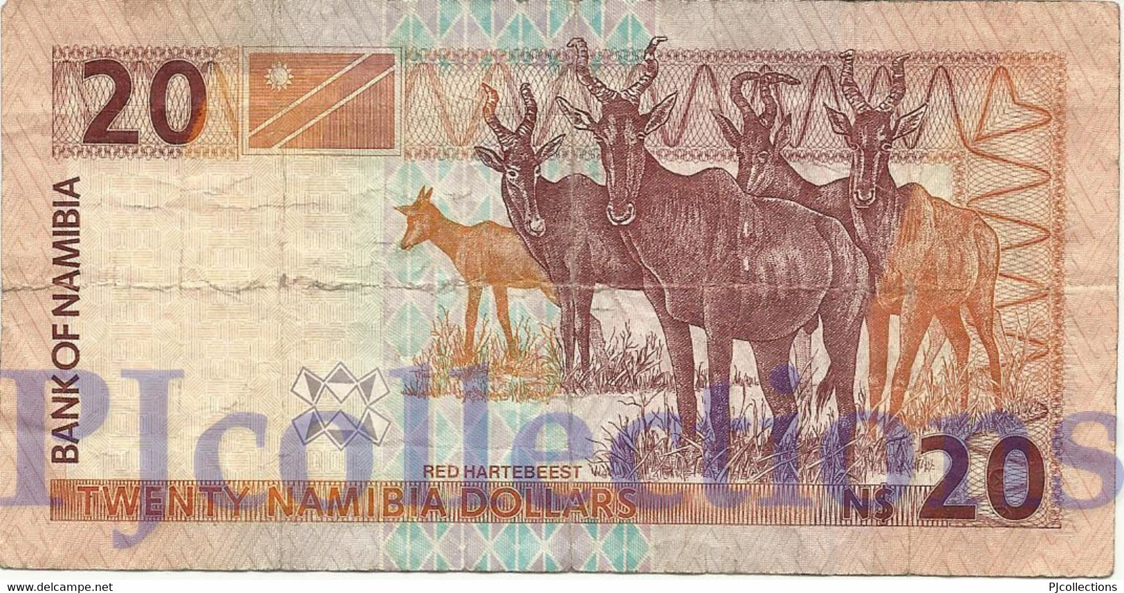 NAMIBIA 20 DOLLARS 2002 PICK 6b AVF - Namibie