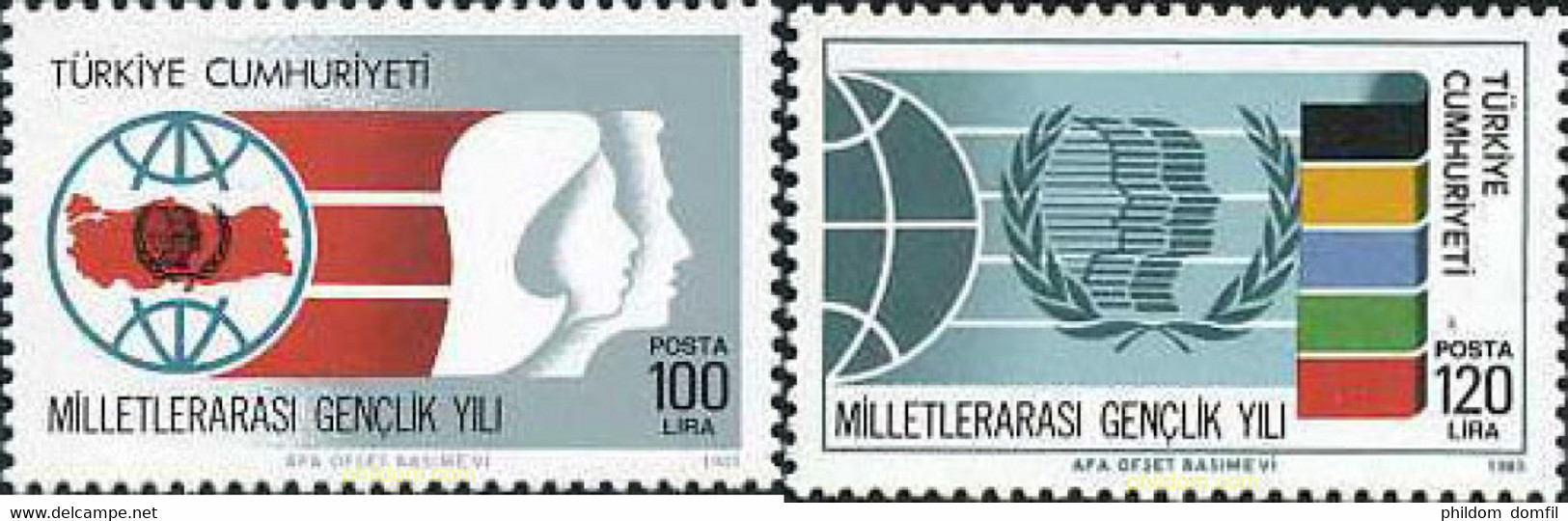 173409 MNH TURQUIA 1985 DIA INTERNACIONAL DE LA JUVENTUD - Collections, Lots & Series