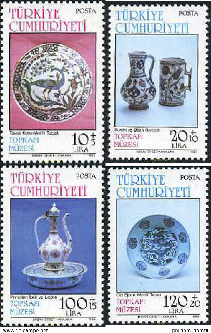 173403 MNH TURQUIA 1985 MUSEU DE TOPKAPI II - Lots & Serien