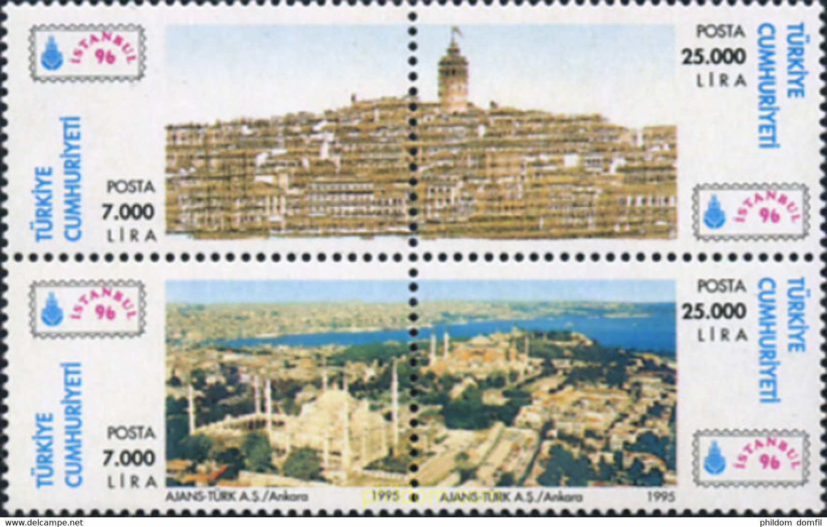 314993 MNH TURQUIA 1995 ISTAMBUL 96. EXPOSICION FILATELICA INTERNACIONAL - Collections, Lots & Series