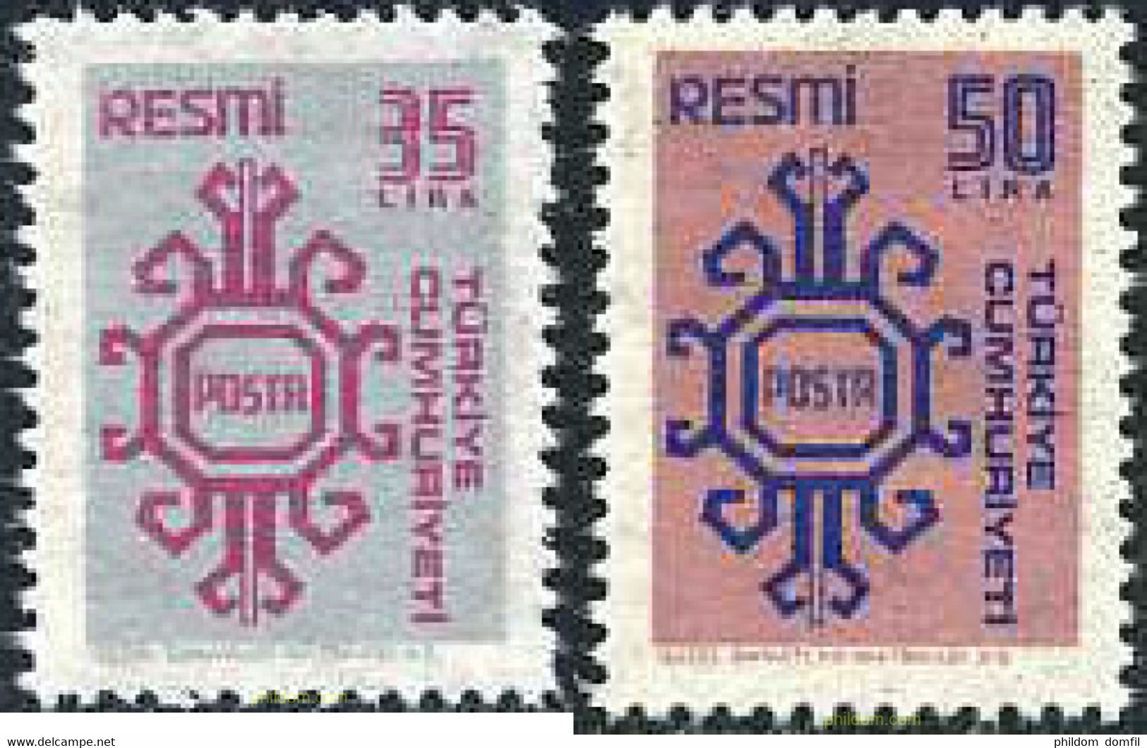 173880 MNH TURQUIA 1981 ORNAMENTOS - Collezioni & Lotti