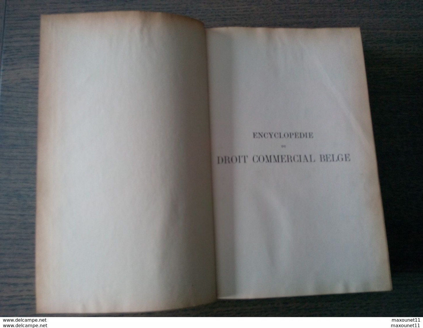 Ancien Livre Encyclopédie Sur Le Droit Commercial Belge ... Lot Sts20 - Enzyklopädien