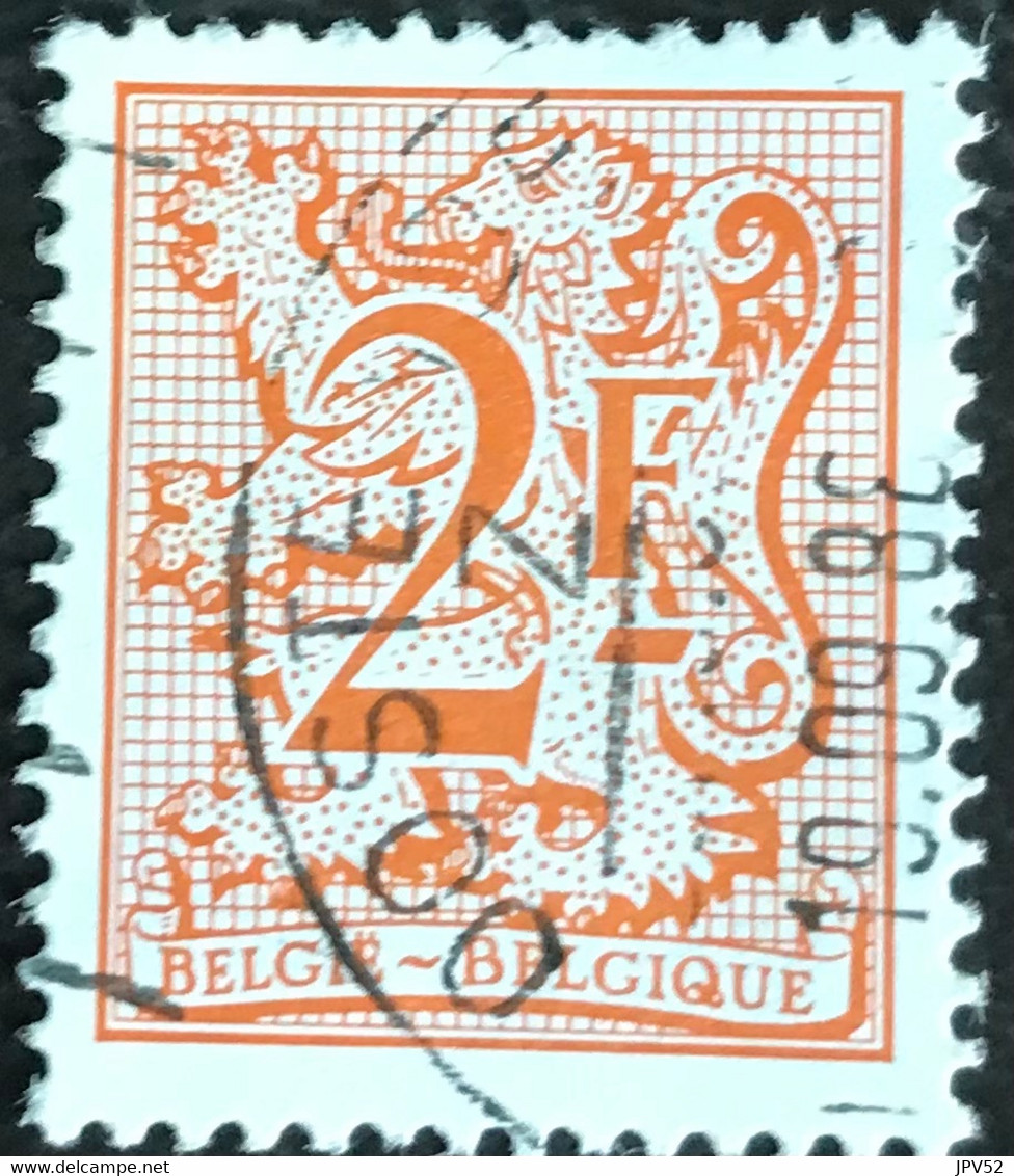 België - Belgique - C12/29 - (°)used - 1978 - Michel 1950 - Cijfer Op Heraldieke Leeuw Met Wimpel - 1977-1985 Figure On Lion