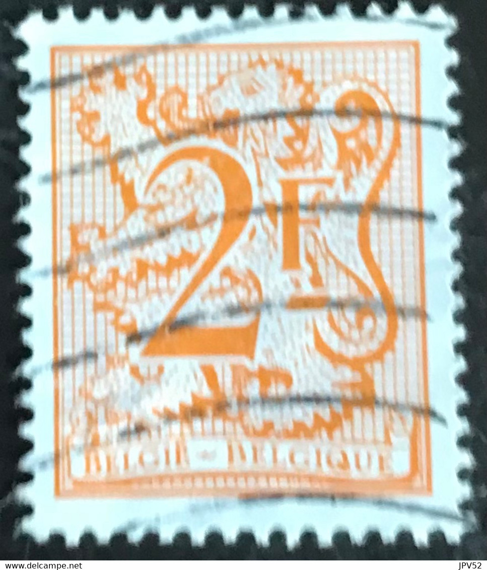 België - Belgique - C12/29 - (°)used - 1978 - Michel 1950 - Cijfer Op Heraldieke Leeuw Met Wimpel - 1977-1985 Cijfer Op De Leeuw