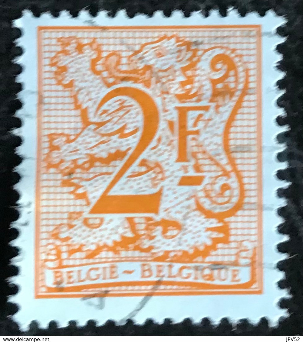 België - Belgique - C12/29 - (°)used - 1978 - Michel 1950 - Cijfer Op Heraldieke Leeuw Met Wimpel - 1977-1985 Cijfer Op De Leeuw