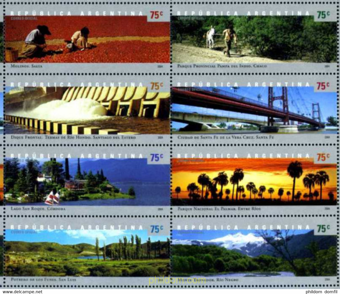 184480 MNH ARGENTINA 2004 PAISAJES DE ARGENTINA - Gebruikt